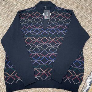 St. Croix Quarter Zip Mock Neck Sweater